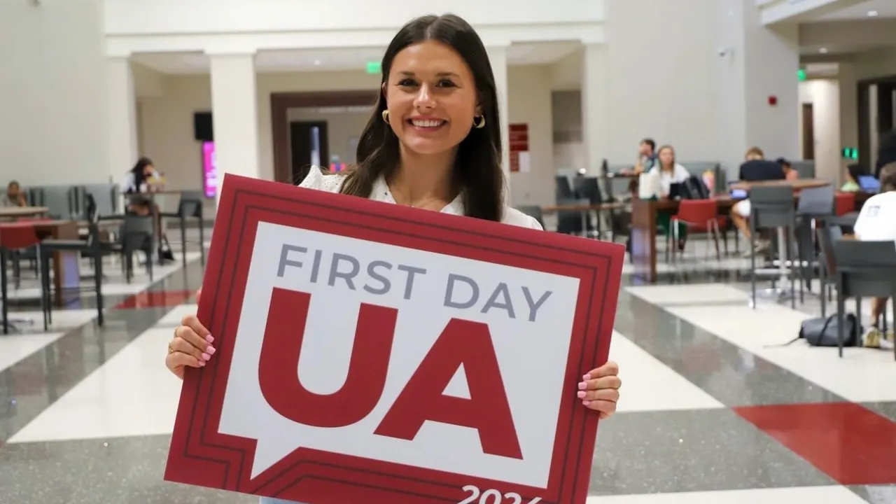 Kaylynn Tawbush on first day UA