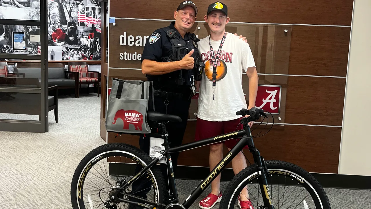 Officer Best and Raymond after getting the bike